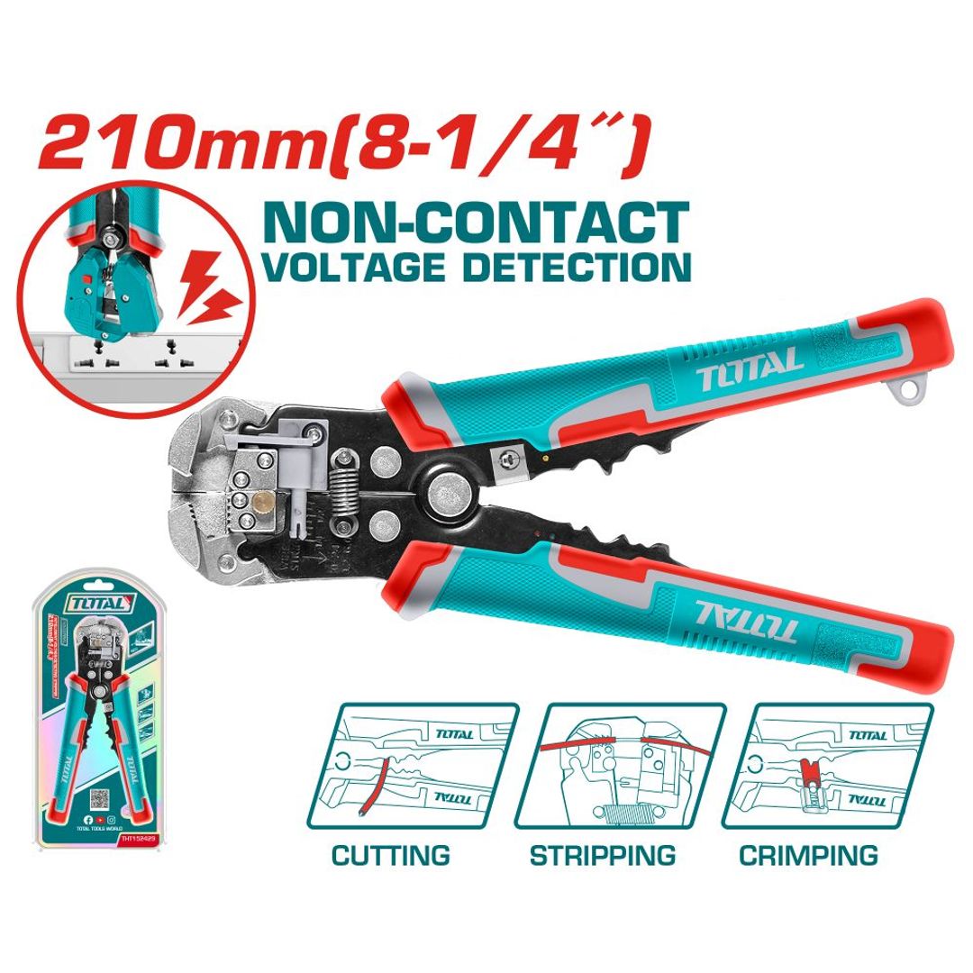 Alicate Pela Cable Inteligente 4 Posiciones Con Detector