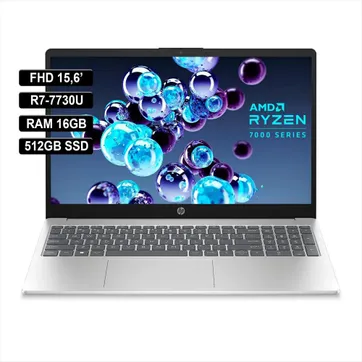 PORT HP 15,6" FHD/RYZEN 7/16 GB RAM/ 512 GB SSD - imagen 1