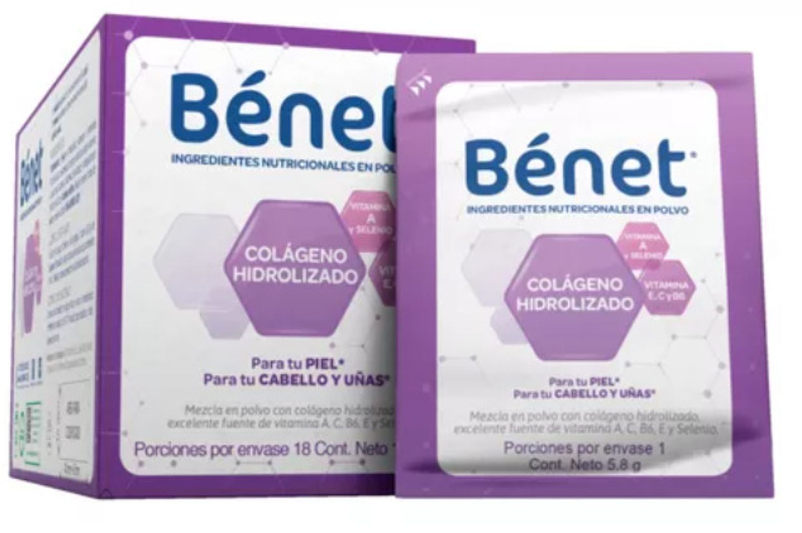 COLAGENO HIDROLIZADDO BENET*5.8G