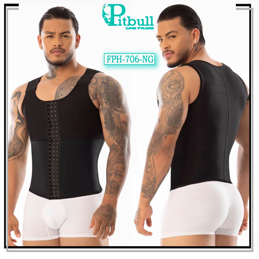 Faja Chaleco de Hombre con Latex Pitbull - FPH706
