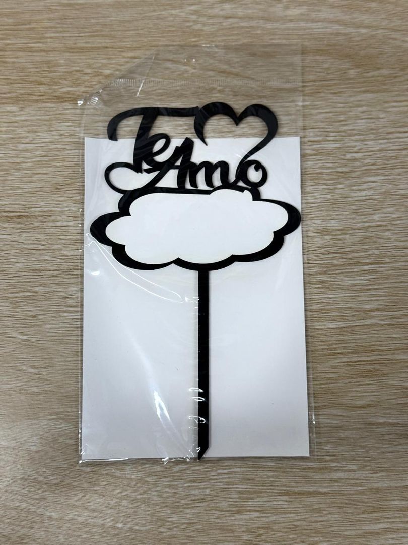 000 TOPPER MEDIANO "TE AMO"