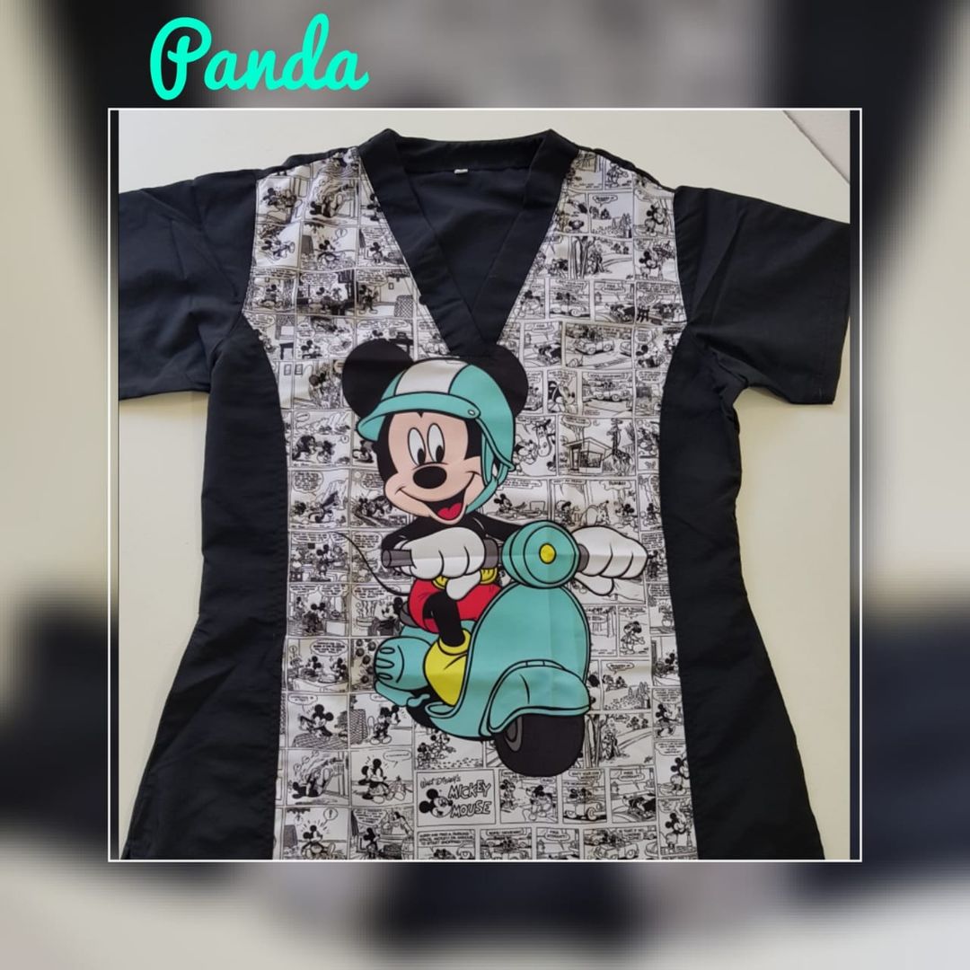  Uniforme antifluido estampado en frente