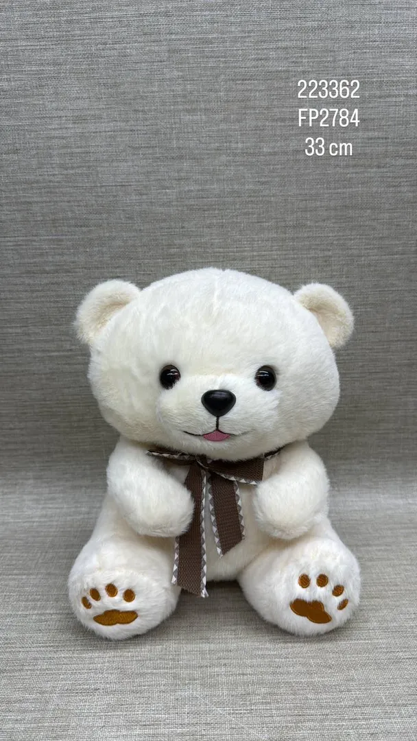 OSO CLARO CON MOÑO DE 33 CM 