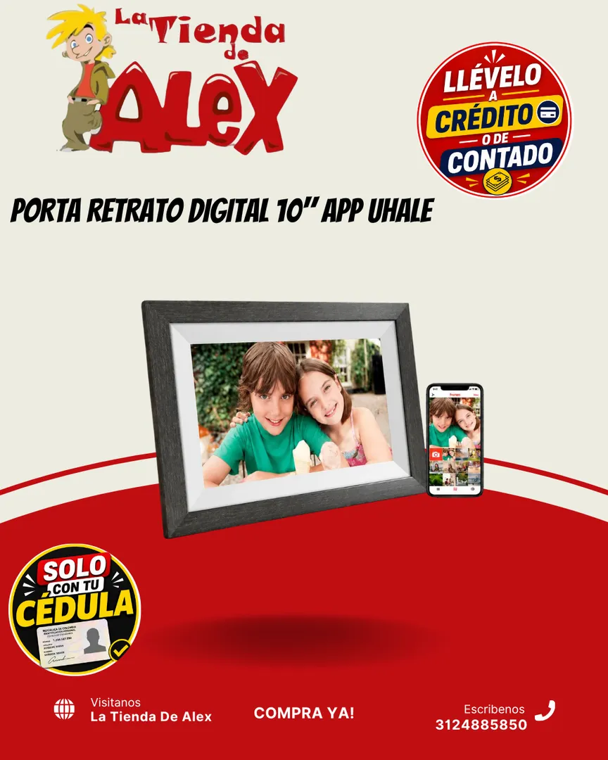PORTA RETRATO DIGITAL 10" APP UHALE