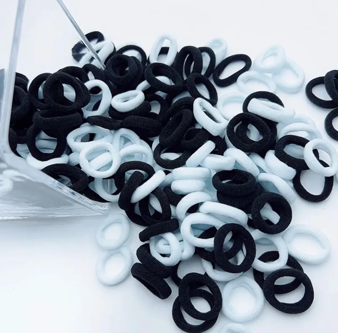 MINI COLEROS PAQUETE X 60 UN BLANCO Y NEGRO