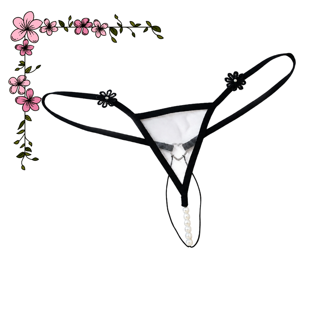 Micro tanga hilo perlas
