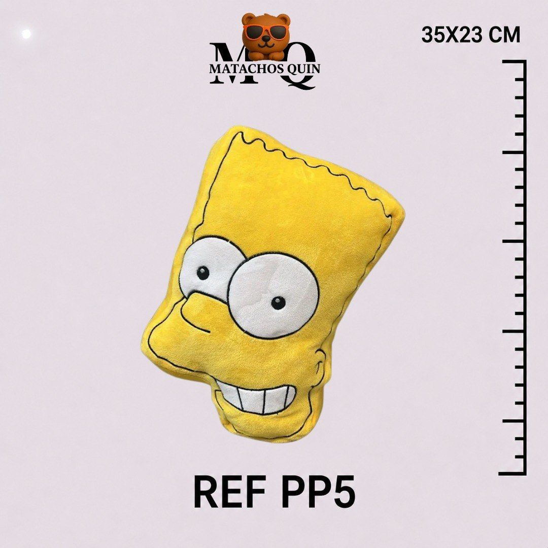 COJÍN DE LA CARA DE BART SIMPSON