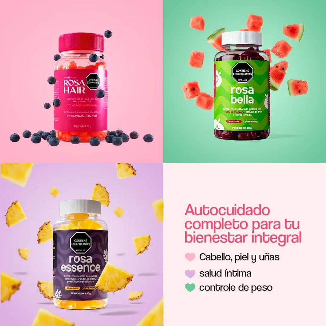 Kit Gomitas Rosa latinas