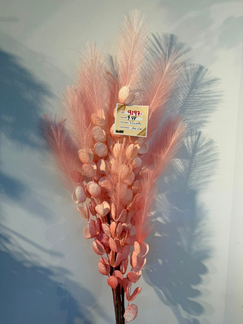 ESPIGA EN ESPUMADO Y PAMPA EN ROSA
