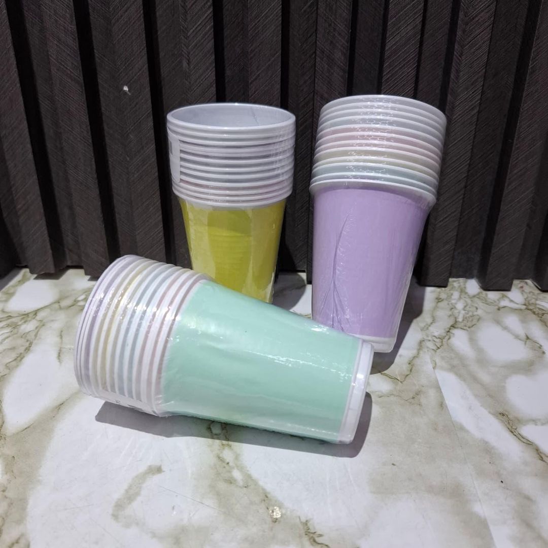 VASO X12 UND PASTEL SURTIDO