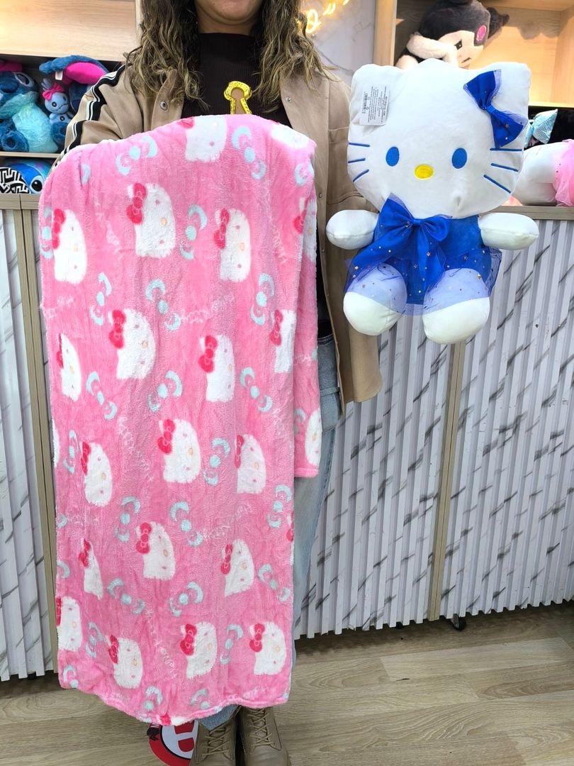 PELUCHE KITTY COBIJA 43cm