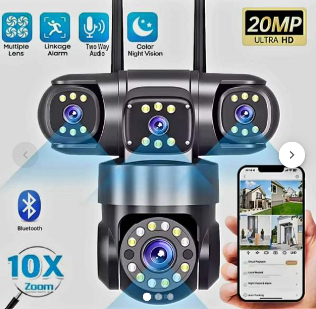 CAMARA EXTERIOR YMS4 WIFI 4 LENTES