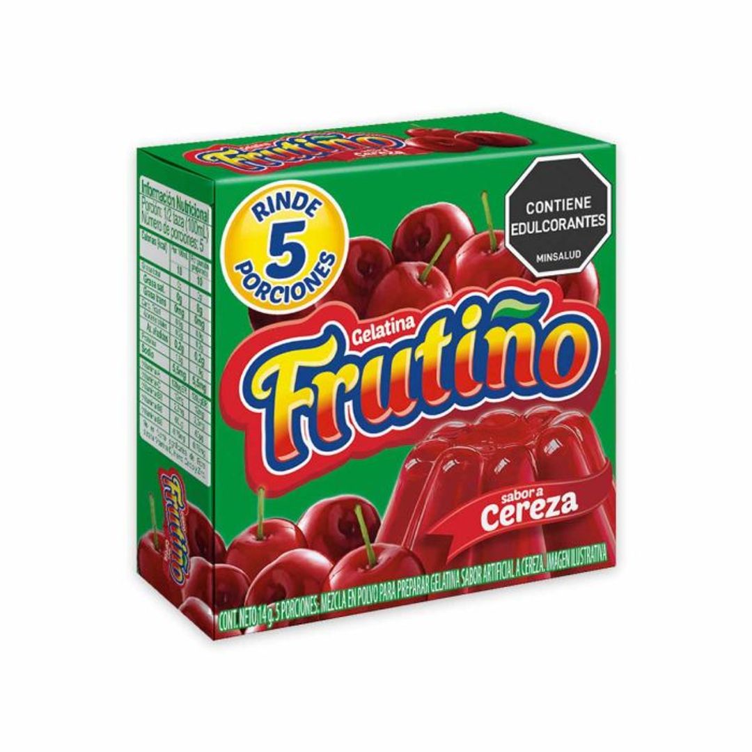 GELATINA FRUTIÑO CEREZA*14G*5P