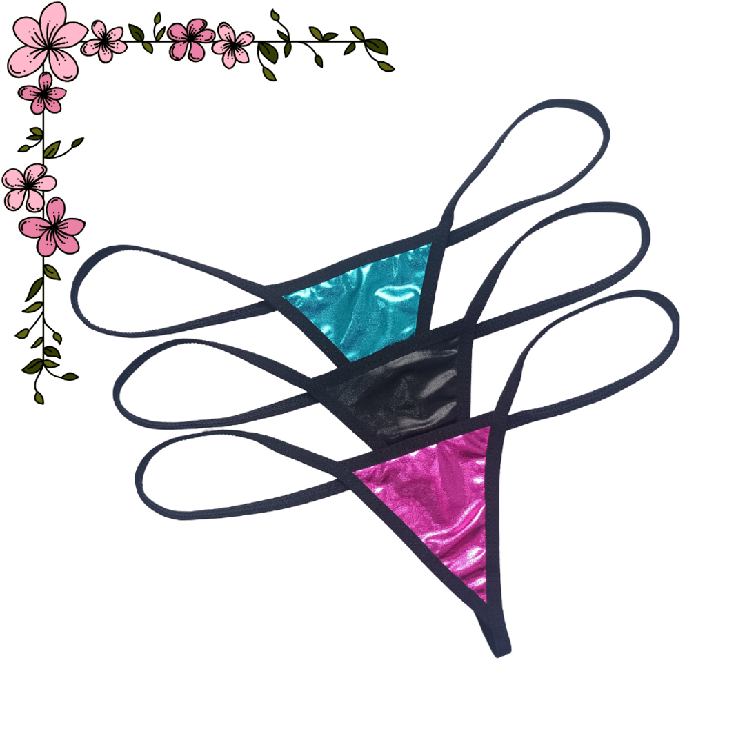 Micro tanga hilo en Lamé 