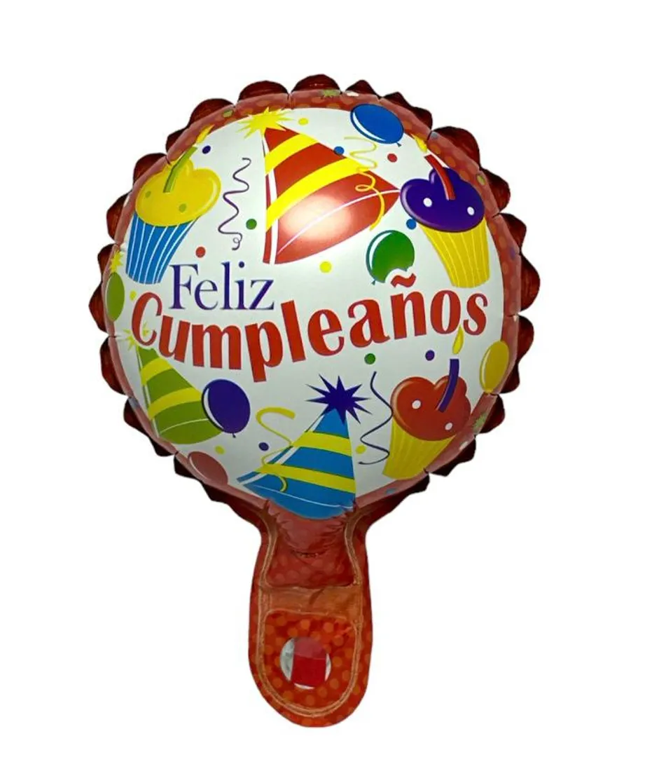 GLOBO FOIL 5' FELIZ CUMPLEAÑOS PAQUETE X 50 UNIDADES SURTIDO