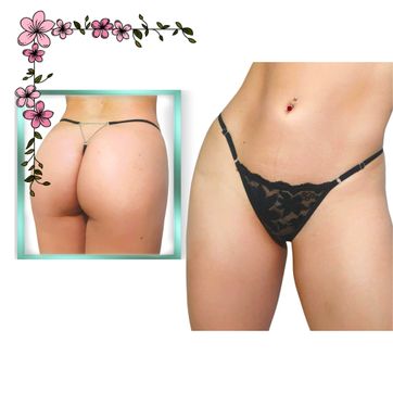 Tanga encaje cadena trasera ajustable  - imagen 1