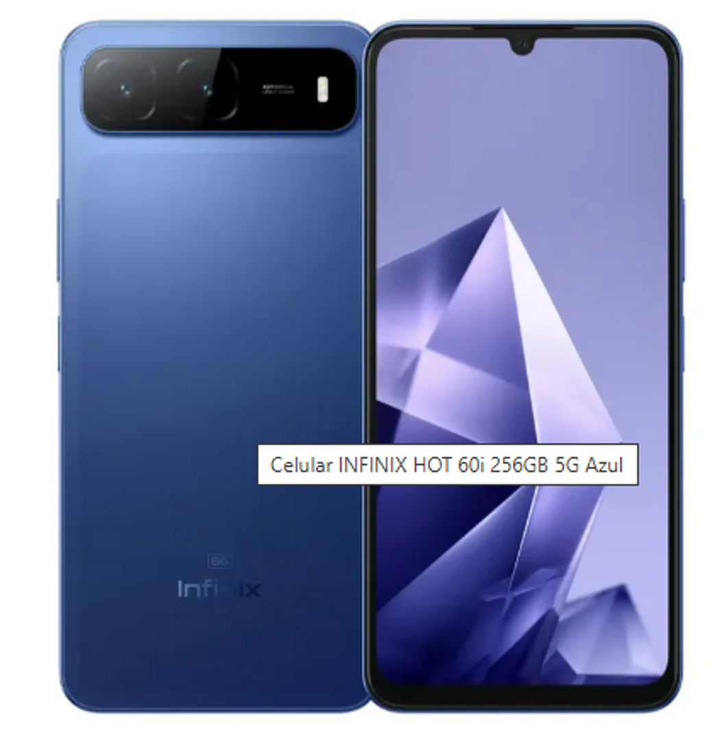 CEL INFINIX HOT 60i /8GB RAM/256 GB