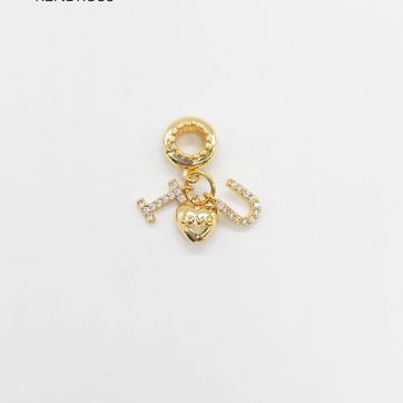 Imagen del producto Dije multi charms love rodinado