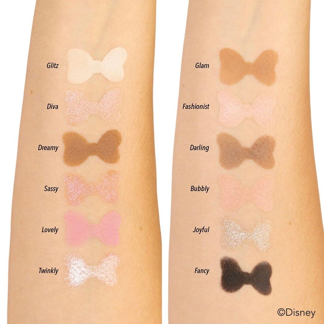 PALETA DE SOMBRAS MINNIE MOUSE 12 TONOS MIIS COSMETICS 