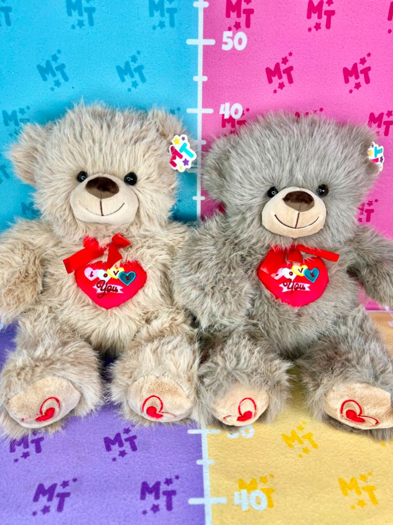 Oso 5 corazones Love you café/Arequipe 40cm PLS