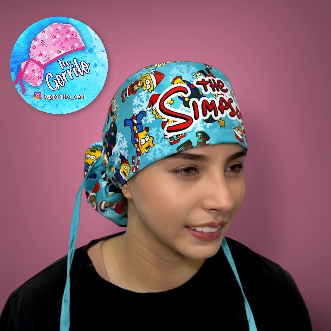 Simpsons Navidad azul claro 