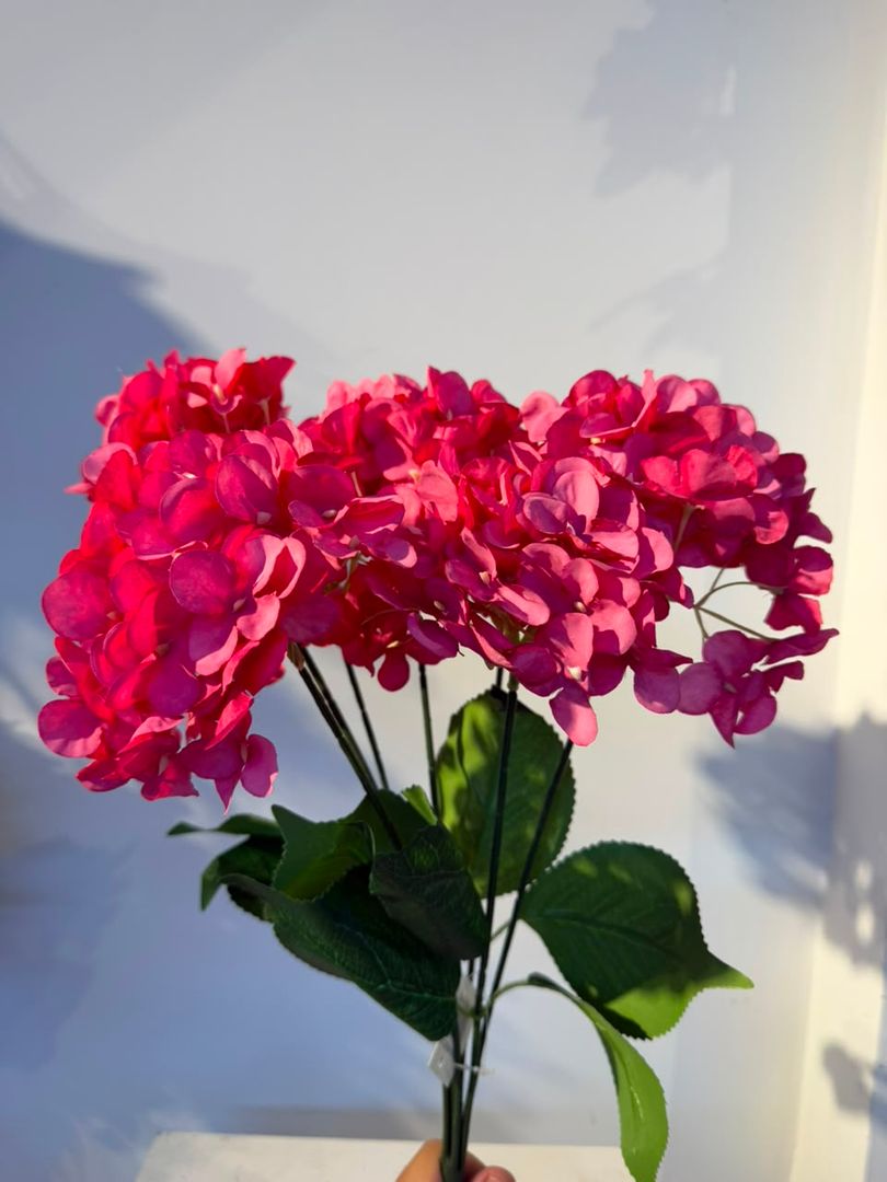 HORTENCIA FUCSIA X 7 FLORES