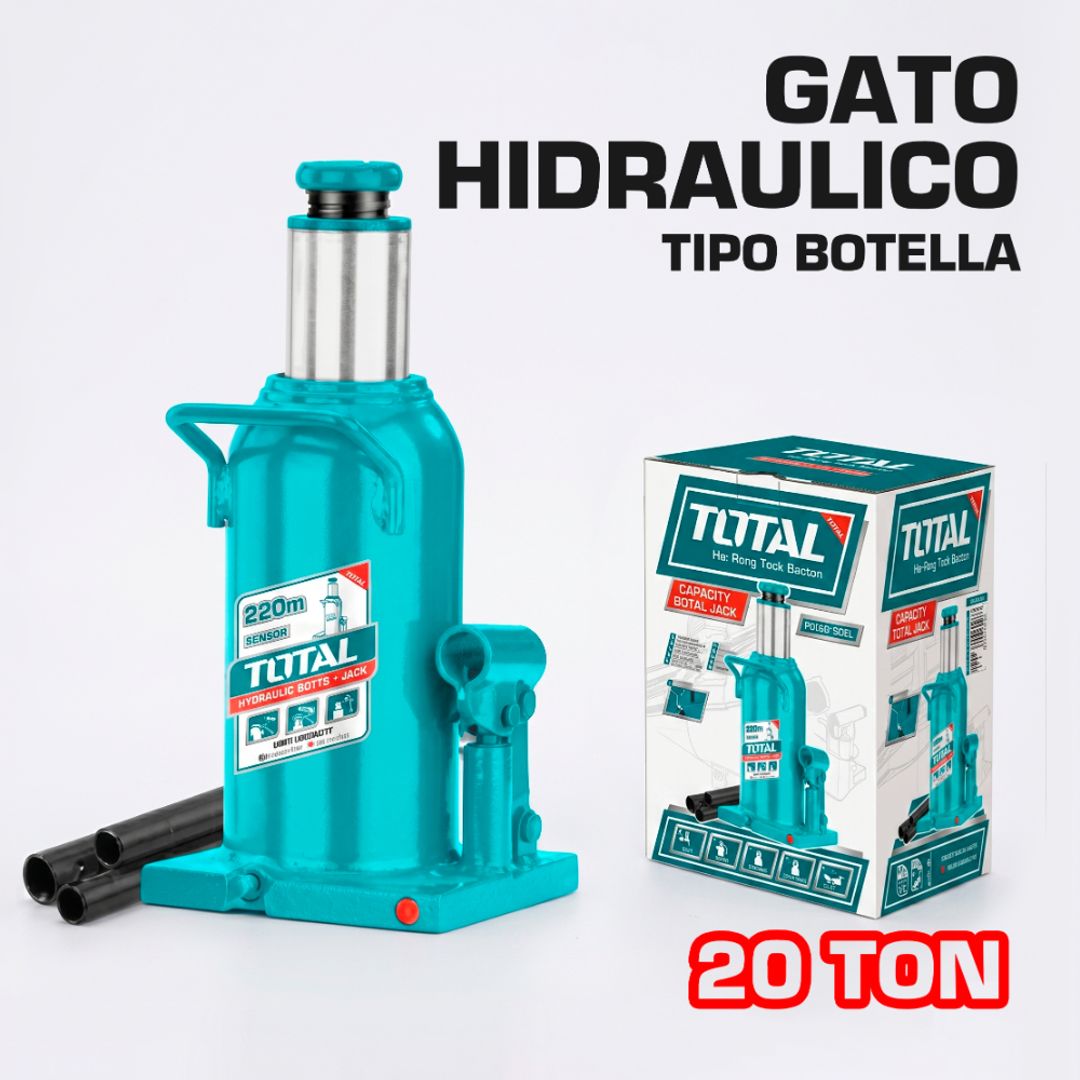 GATO HIDRAULICO TIPO BOTELLA DE 20 TONELADAS