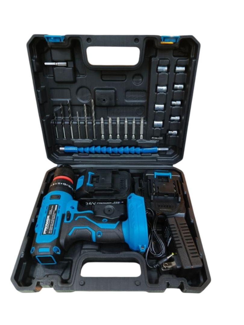 Percutor Taladro PROWER full batería pantalla LCD grande