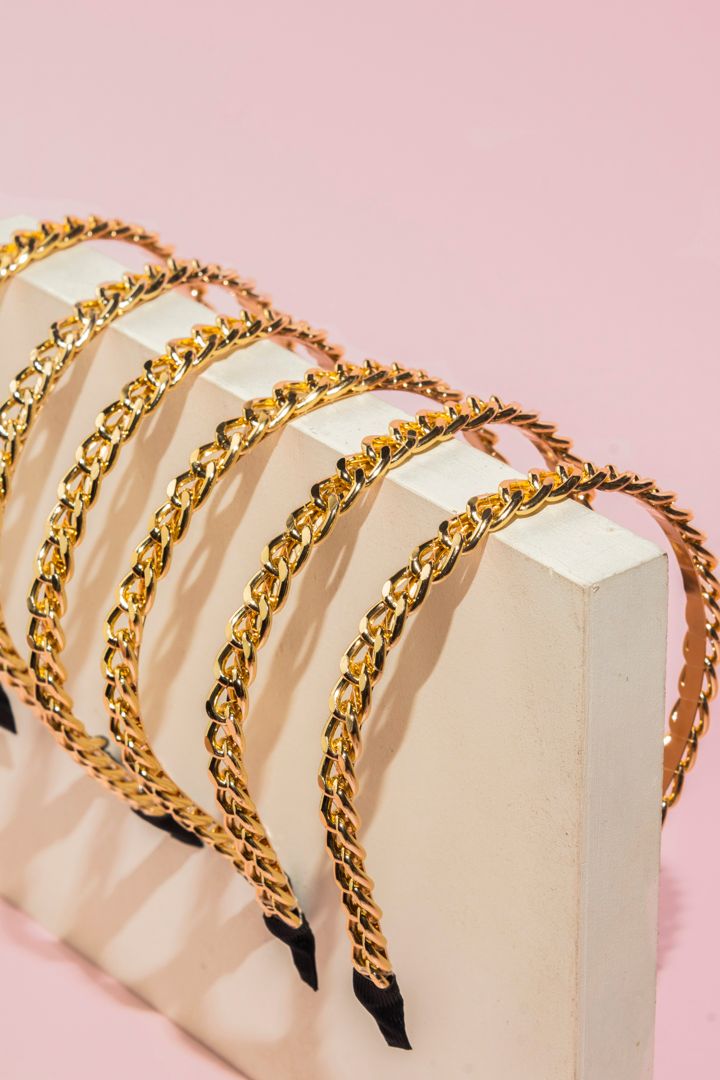 DIADEMA TRENZA METÁLICA 