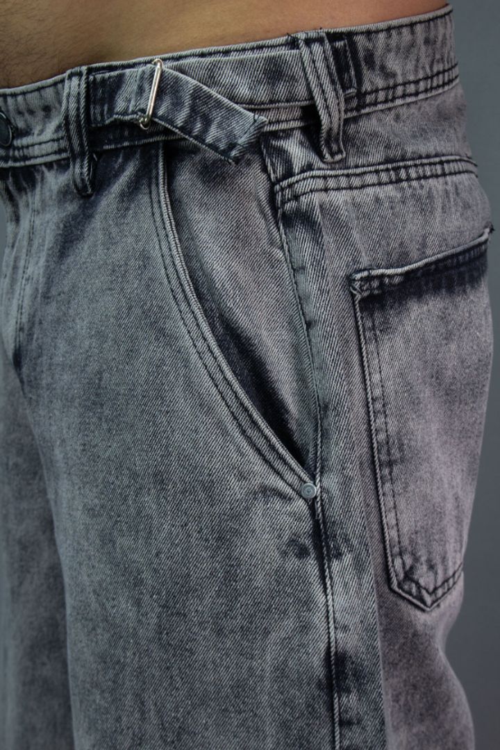 JEANS BAGGY CORREAS GRIS