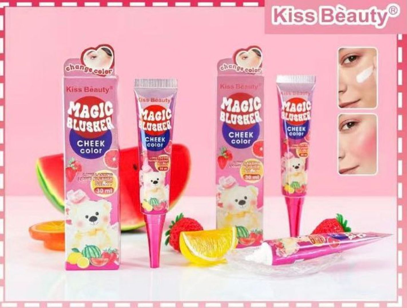 Rubor Liquido Mágico Kiss Beauty 