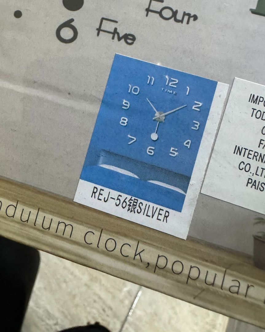Reloj de pared pequeño pendulo 