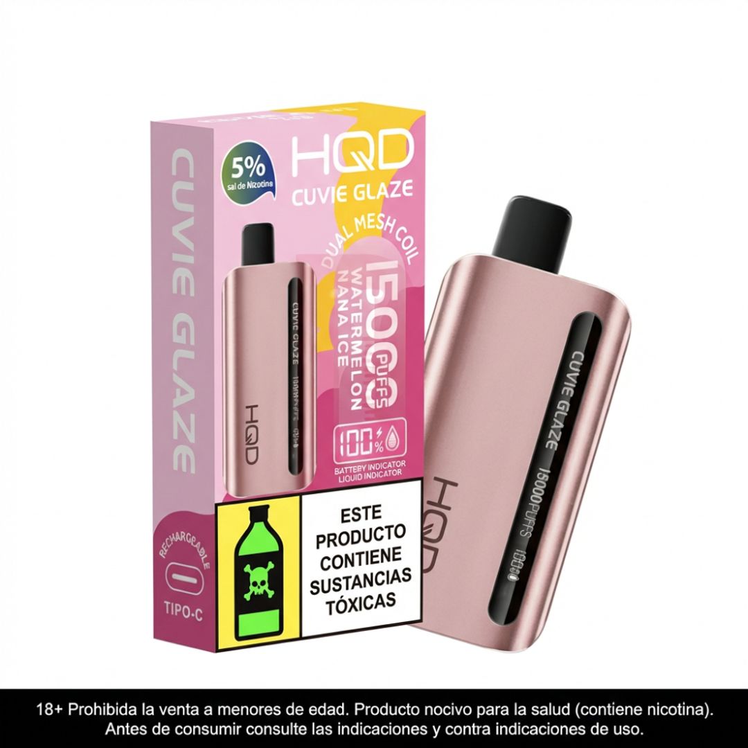 Hqd Glaze Watermelon Nana Ice 15.000 Puffs