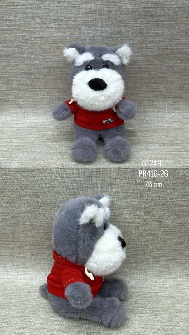 PERRO SCHNAUZER CON CAMISETA 26 CM