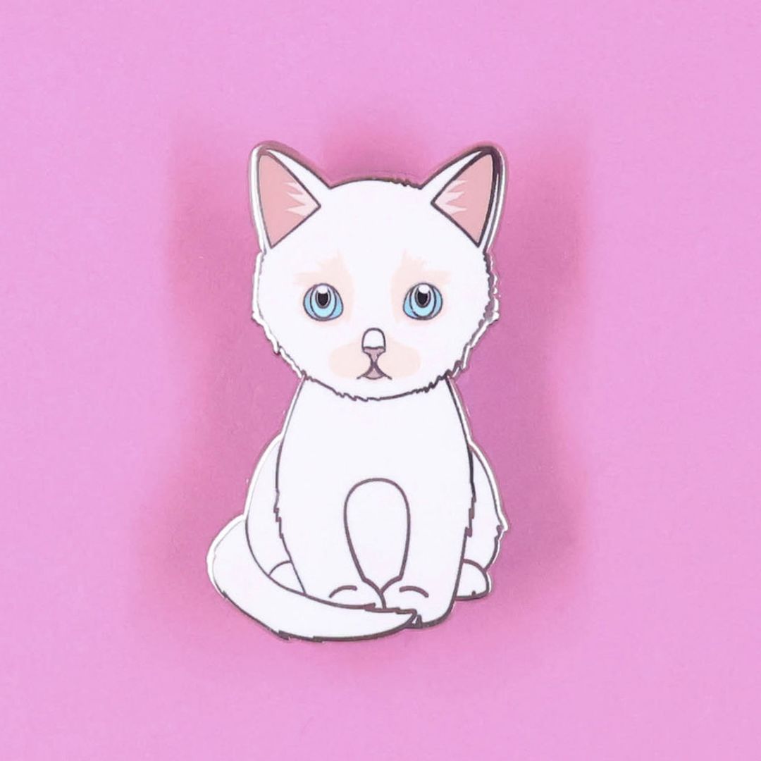 PIN GATO BLANCO