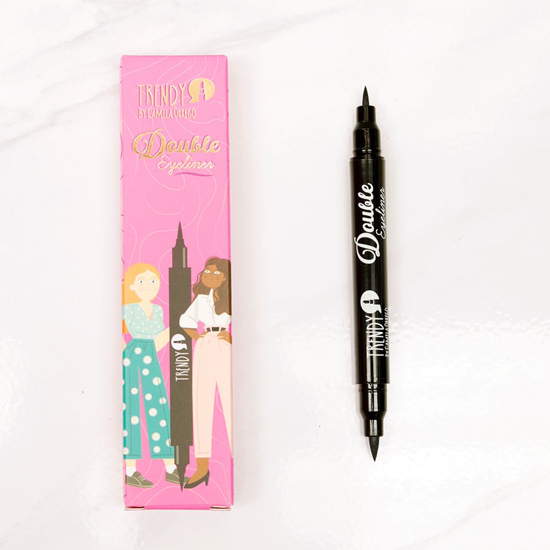DELINEADOR EN PLUMON DOBLE PUNTA TRENDY