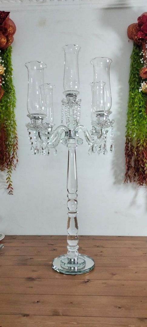 CANDELABRO CRISTAL - 5 BRAZOS