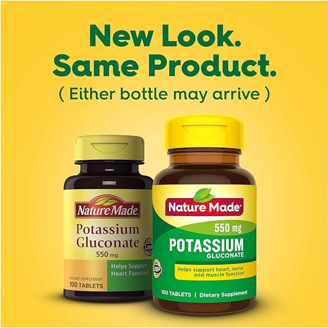 Gluconato de Potasio 550 mg 100Tab NATURE MADE