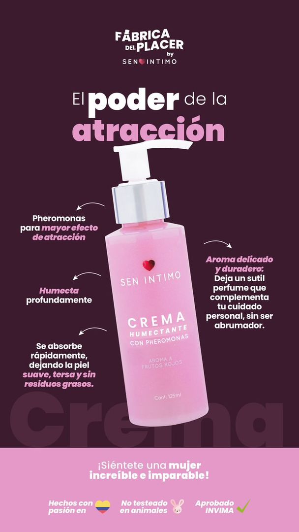 Crema humectante con Pheromonas x 125ml