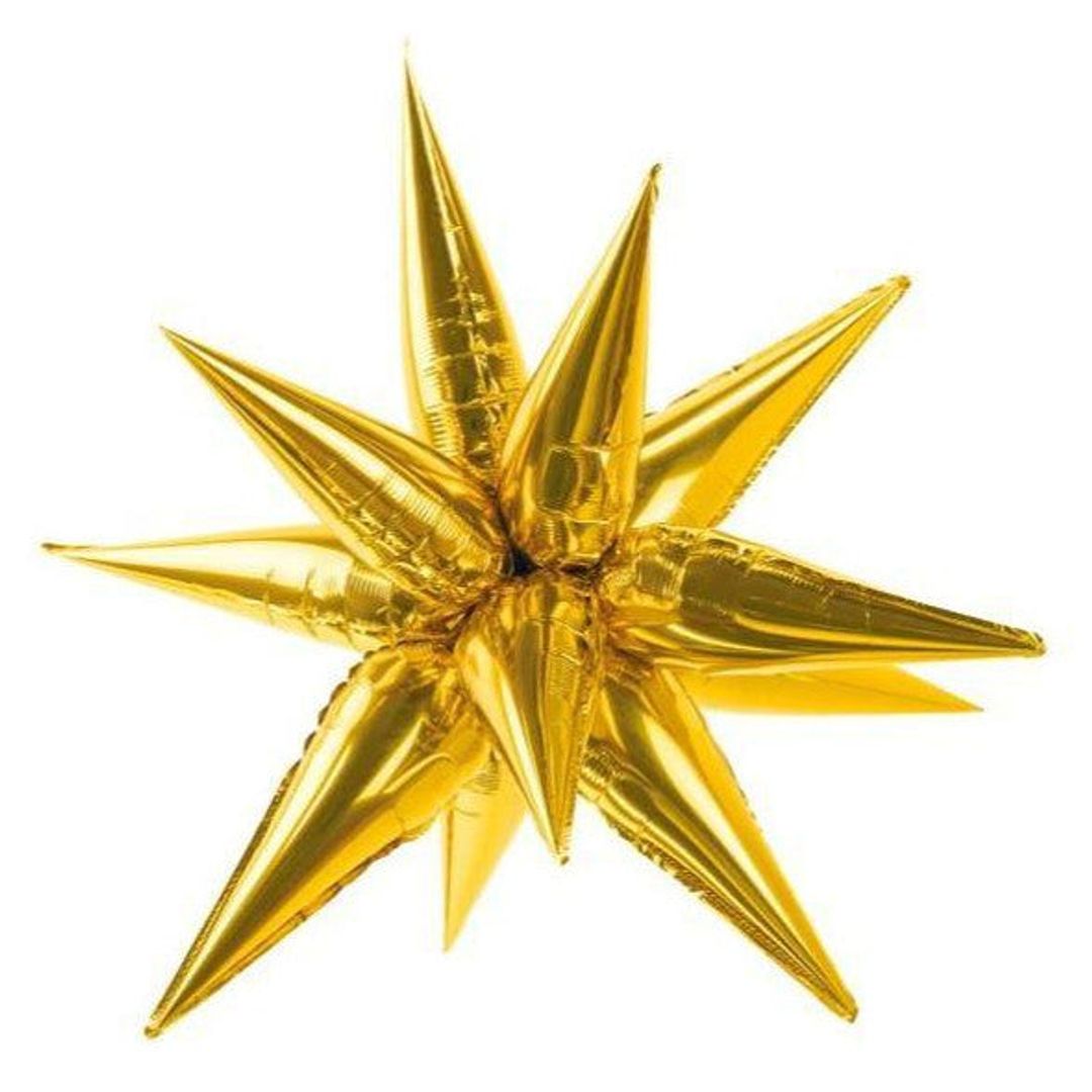 GLOBO FOIL ESTRELLA 3D 21' DORADO