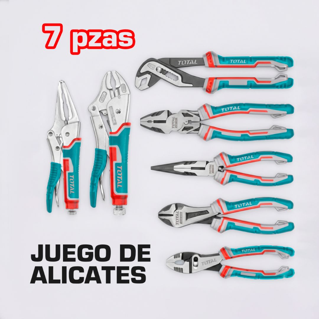 JUEGO DE ALICATES 7 PIEZAS TOTAL