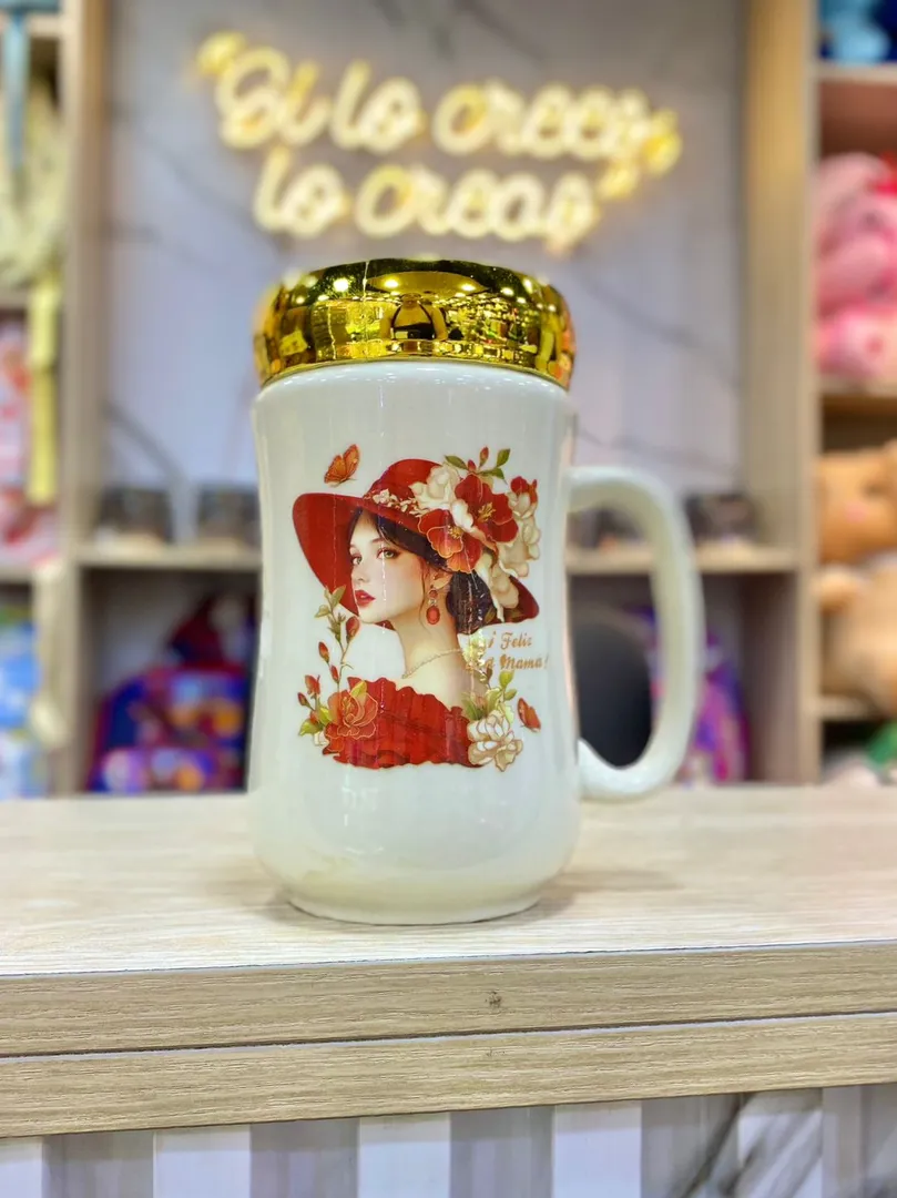MUG TAPA ESPEJO ROSAS
