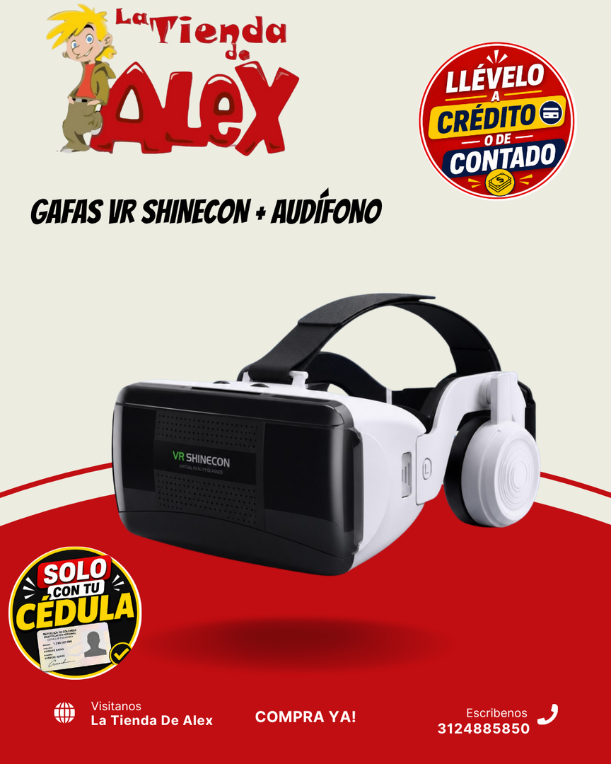 GAFAS VR SHINECON + AUDÍFONO