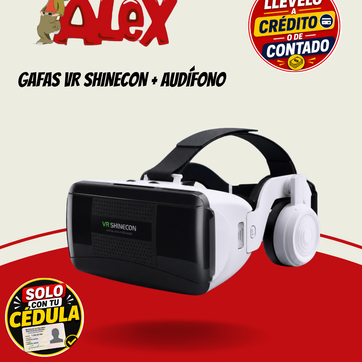 Imagen del producto GAFAS VR SHINECON + AUDÍFONO