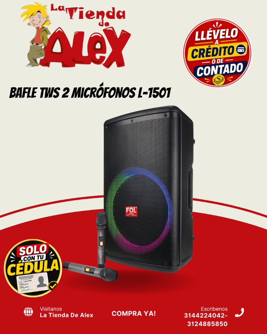 Bafle TWS 2 Micrófonos L-1501