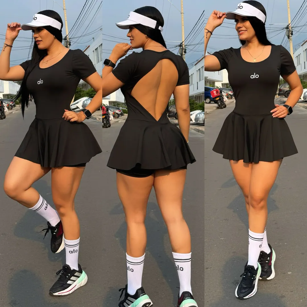 Vestido deportivo escote posterior
