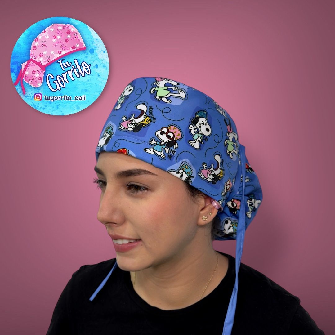 Snoopy gorritos fondo azul 