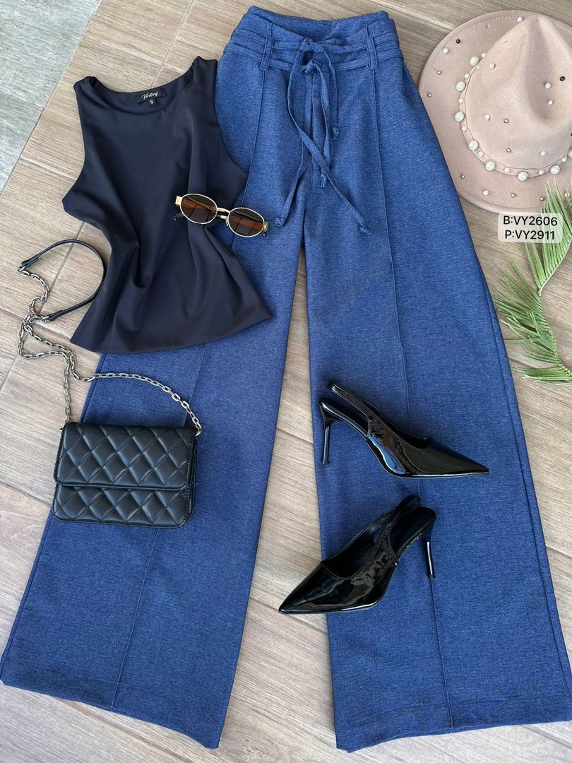 PANTALON VENA Y CINTURON VY2911