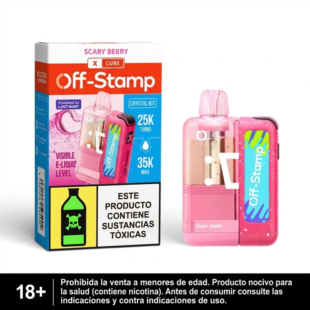 Off Stamp Scary Berry Crystal Cube 35.000 Puffs Kit