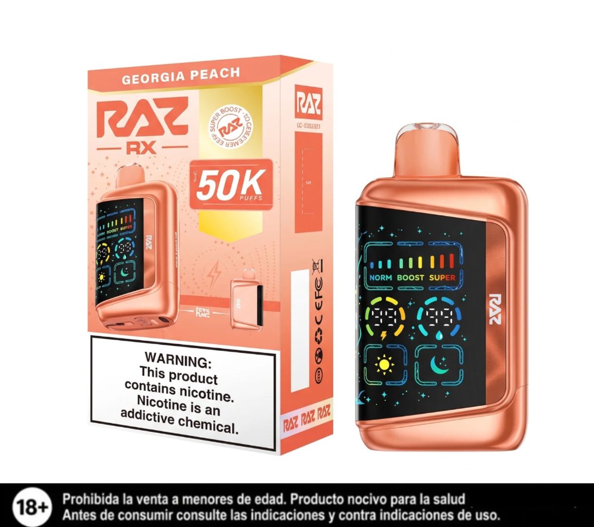 Raz Georgia Peach 50.000 Puffs